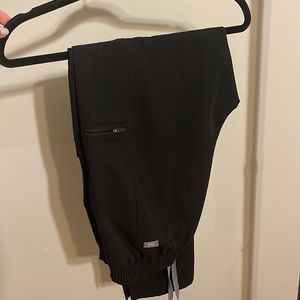 women's Black Yola - Tall Skinny Scrub Pants - L - Tall / Black